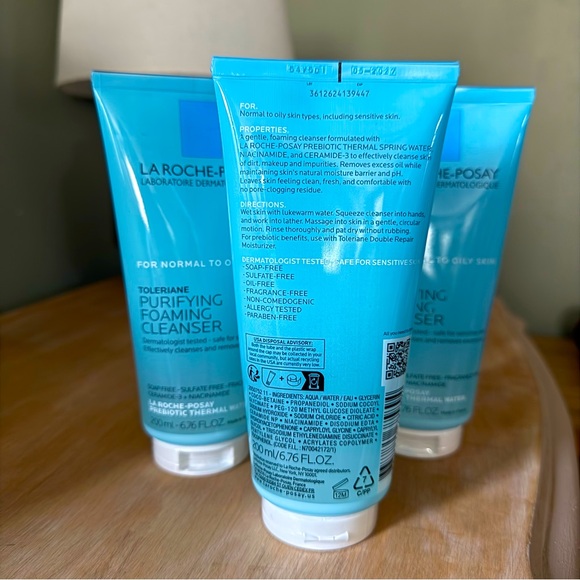 La Roche-Posay Purifying Foaming Cleanser 3pack - Picture 3 of 3